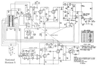National Horizon 5 schematic circuit diagram